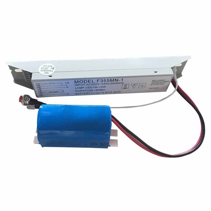 LED acil durum ışığı Güç kaynağı 14.8V 2.25Ah Li-ion pil 3 Saat F355M