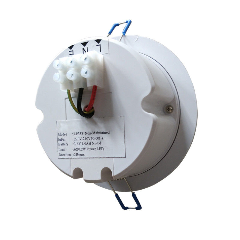 6pcs 5730 Ticari LED 3W Çatı İçeriği Batarya Yedekleme IP20 Çelik Kaplama L117N ile Acil Durum Işığı