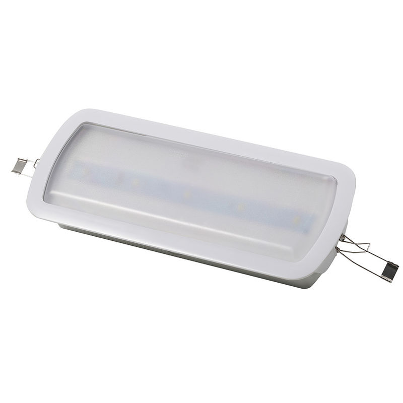 Yangına dayanıklı ABS LED acil durum ışığı 10 adet SMD 5730 LED ve 3.6V 1.8Ah Ni-Cd pil ile