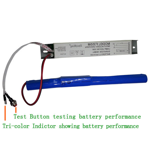 Li-Ion pil ile çalışan LED acil güç kaynağı 1-10W LED lambaları Hafif ağırlık F355M