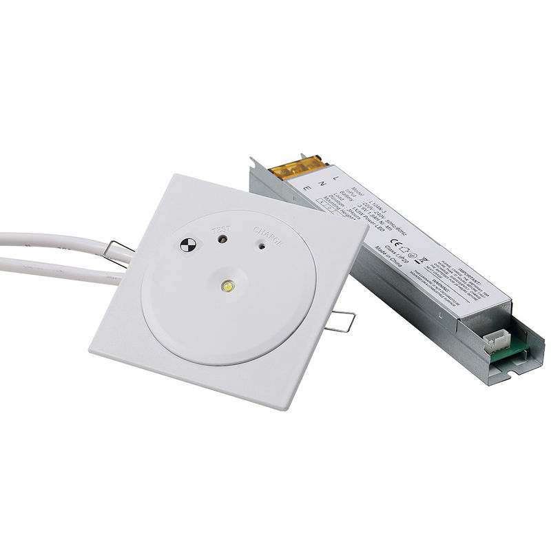 CE Onaylı Çökme LED Aşağı Işık 1 Watt SMD Beyaz LED ve Ni-Cd Pilli Yangın Acil Işığı