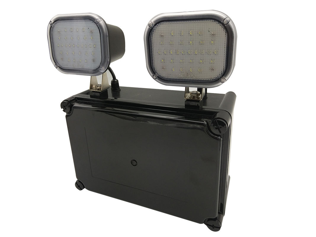 IP65 Su geçirmez Çift Başlı LED Acil Durum Işığı 3 Saat Pil Yedekleme Şarj edilebilir L107N