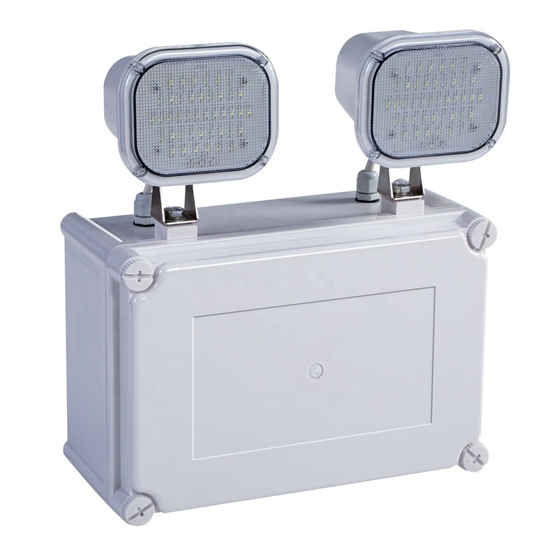 Yüksek Lumen 2x6W LED Çift Nokta Acil Durum Işığı 3 Yıl Garanti 50000 Saat Yaşam Süresi