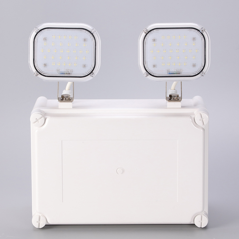 Yüksek Lumen 2x6W LED Çift Nokta Acil Durum Işığı 3 Yıl Garanti 50000 Saat Yaşam Süresi