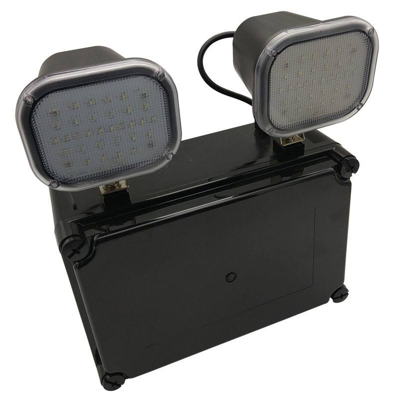 220V Giriş 2x6W Twin Spot LED Acil Durum Işığı 3 Yıl Garanti 50000 Saat Hayat Süresi