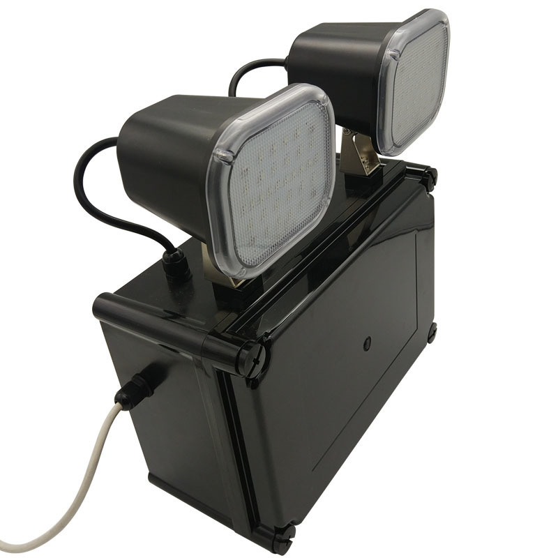 220V Giriş 2x6W Twin Spot LED Acil Durum Işığı 3 Yıl Garanti 50000 Saat Hayat Süresi