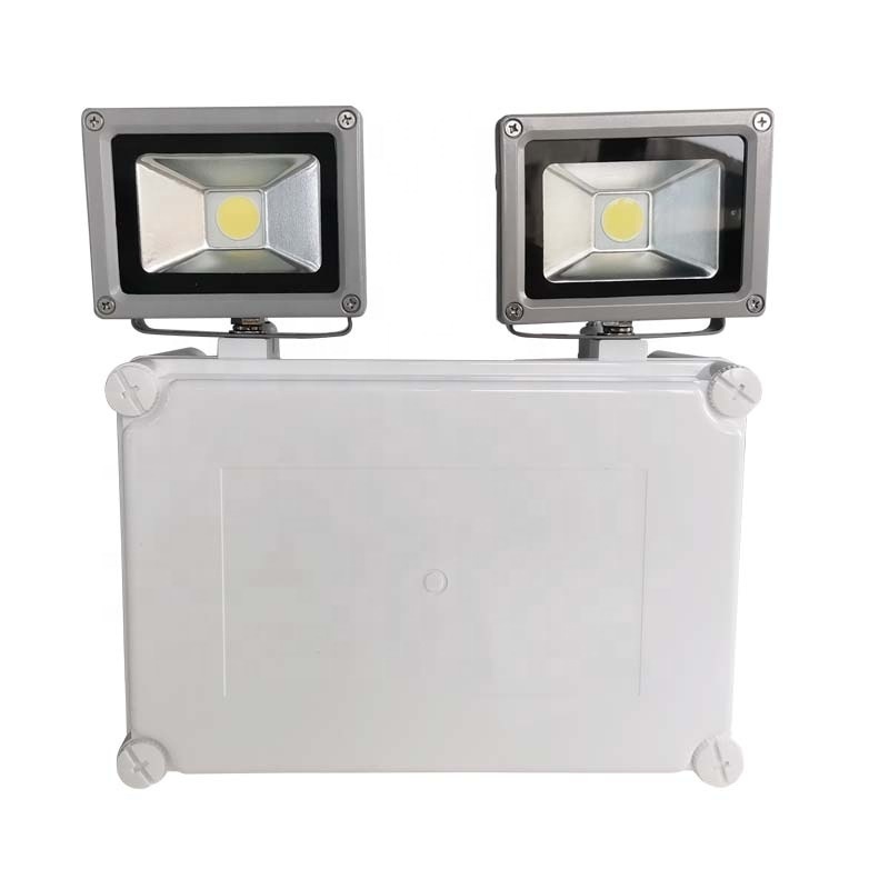 Waterproof 2*10W LED Emergency Lamp with 100 lm/W Efficiency and Plastic Housing Twin Spot Emergency Light