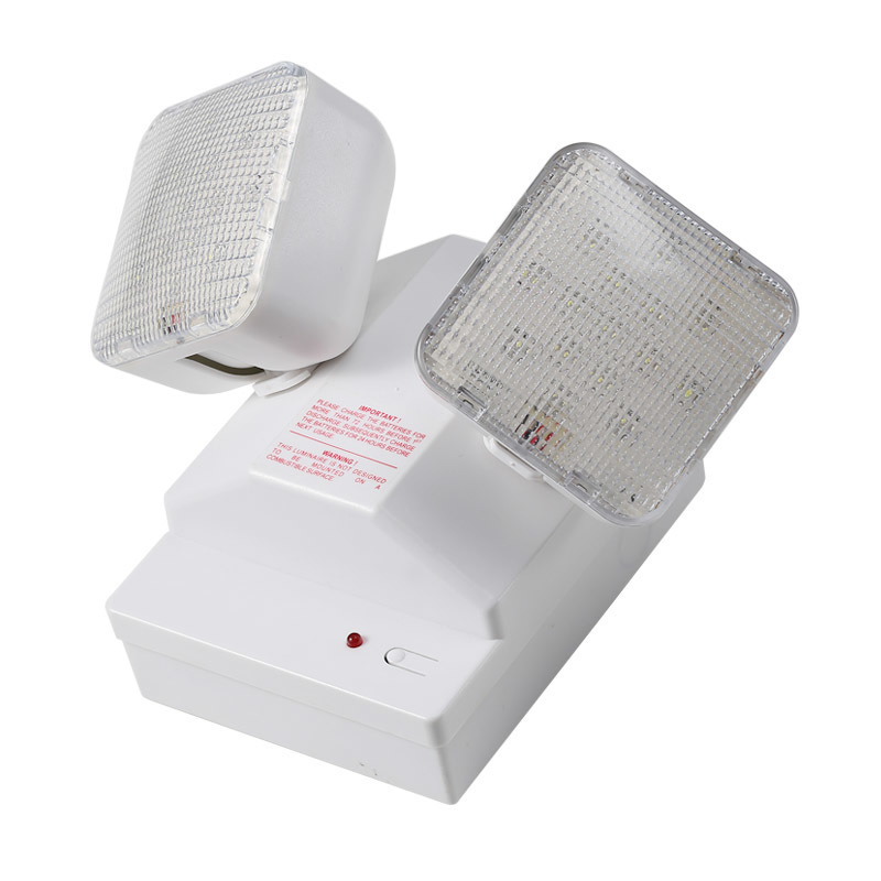 6W İkiz Spot LED Acil Durum Işığı 6500K 3.6V 3.0Ah Ni-Cd Pil PC Muhafazası IP20