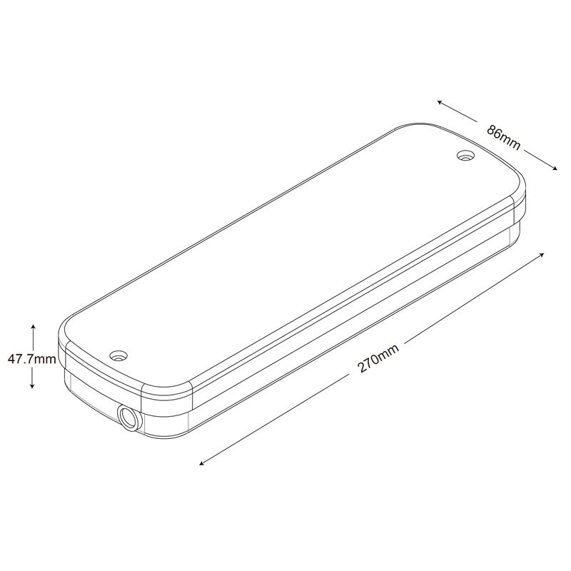 Endüstriyel IP65 Su geçirmez LED acil durum ışığı 3 saatlik yedekleme ve Ni-Cd pil ile