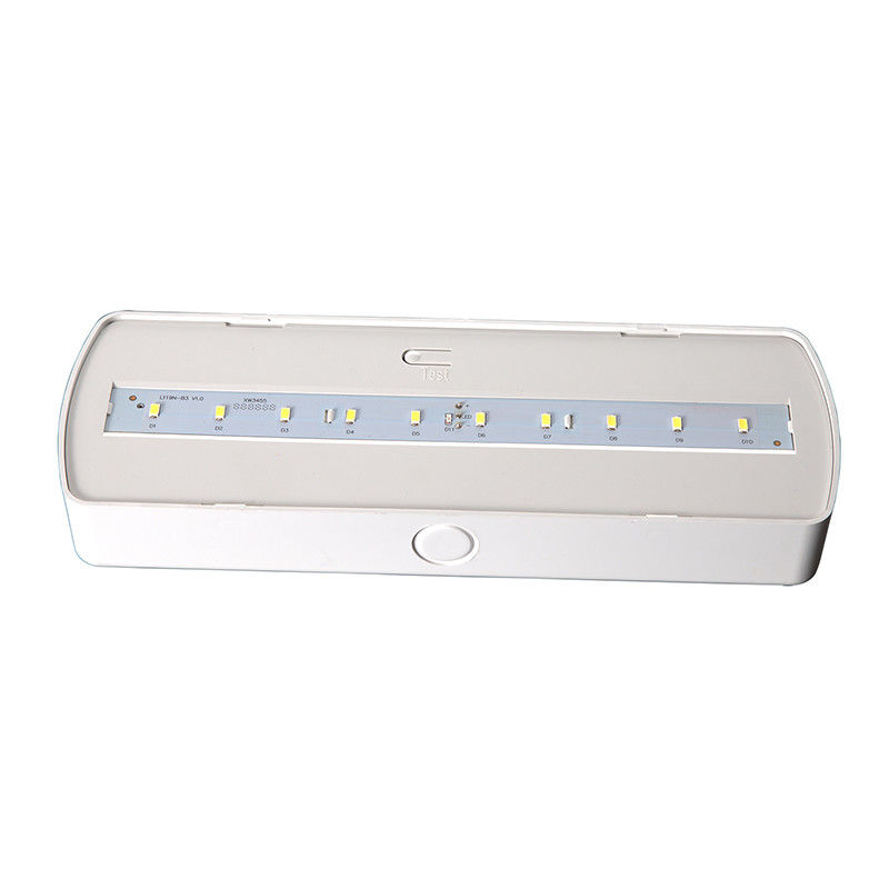 Yangına dayanıklı ABS LED acil durum ışığı 10 adet SMD 5730 LED ve 3.6V 1.8Ah Ni-Cd pil ile