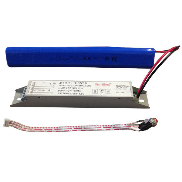 Akü ile çalışan acil durum ışık güç kaynağı 14.8V 6.0Ah Li-ion pil ve 3 saatten fazla süre için kendi kendini test etme fonksiyonu ile
