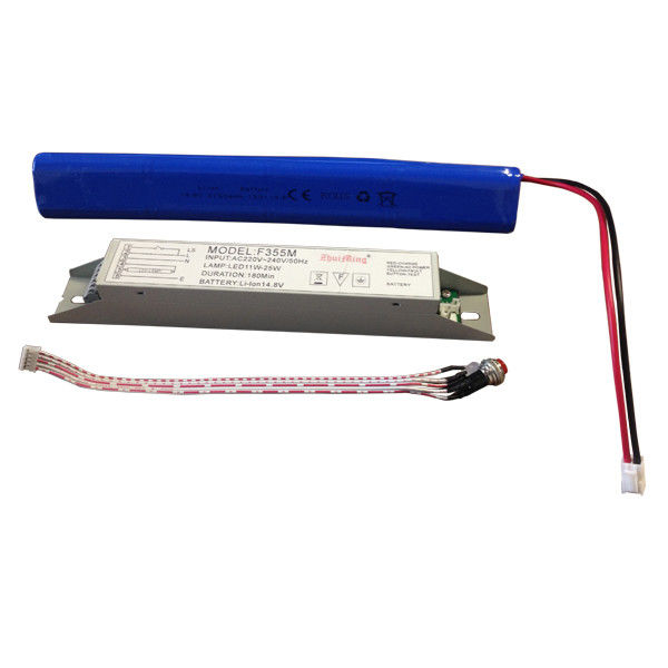 Akü ile çalışan acil durum ışık güç kaynağı 14.8V 6.0Ah Li-ion pil ve 3 saatten fazla süre için kendi kendini test etme fonksiyonu ile