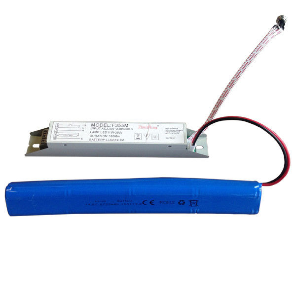 Akü ile çalışan acil durum ışık güç kaynağı 14.8V 6.0Ah Li-ion pil ve 3 saatten fazla süre için kendi kendini test etme fonksiyonu ile