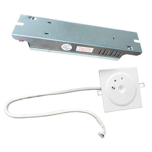 Özel IP45 bakımsız 1W LED şarj edilebilir batarya yedek PC plaka ile çıkartılmış tavan acil durum ışığı