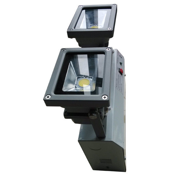 Ticari Binalar Kendi Kendini Test Eden İkiz Spot Acil Durum Aydınlatma Armatürü 2x10W COB LED L109N-2