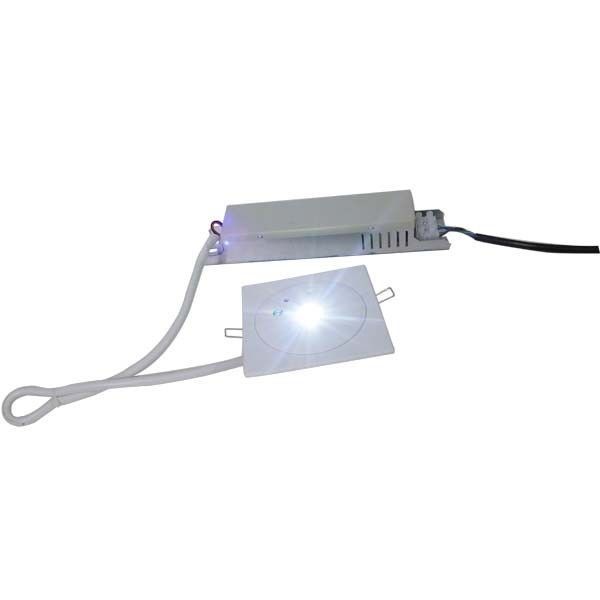 110V 220V IP42 Bakım Gerektirmeyen Tavan Gömme Acil Durum Lambaları Bataryalı LED Acil Durum Spot Işığı